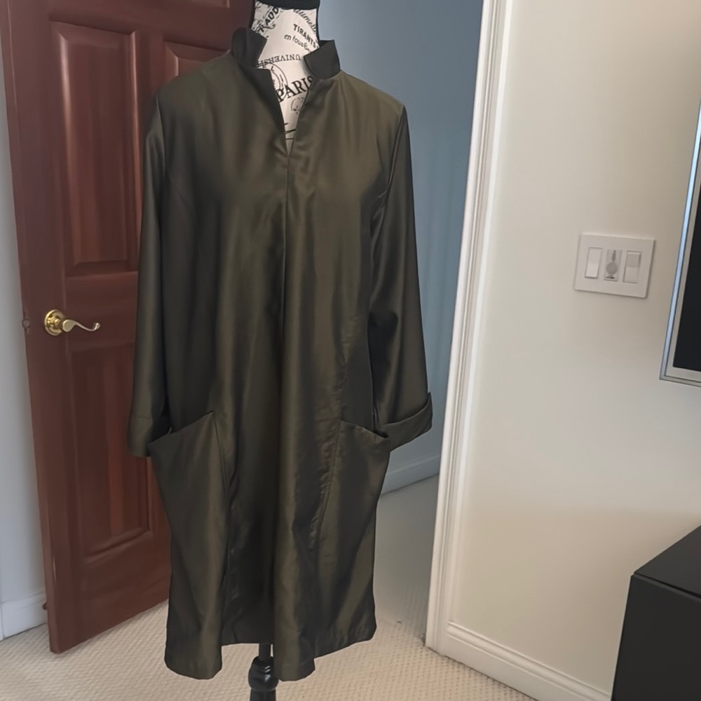 Olive Green Long Coat